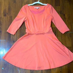 Lauren Conrad peach fit and flare